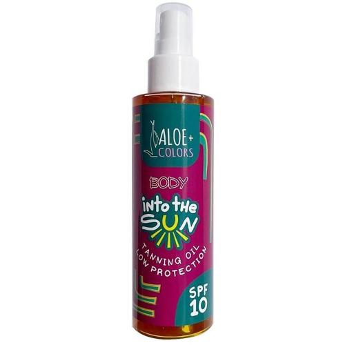 Aloe+ Colors Into the Sun Tanning Oil Low Protection Spf10 Ξηρό Αντηλιακό Λάδι Σώματος σε Σπρέι 150ml